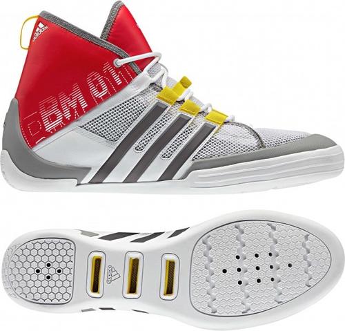 Adidas BM01 mid-cut bootschoenen wit/grijs/rood - Image 2