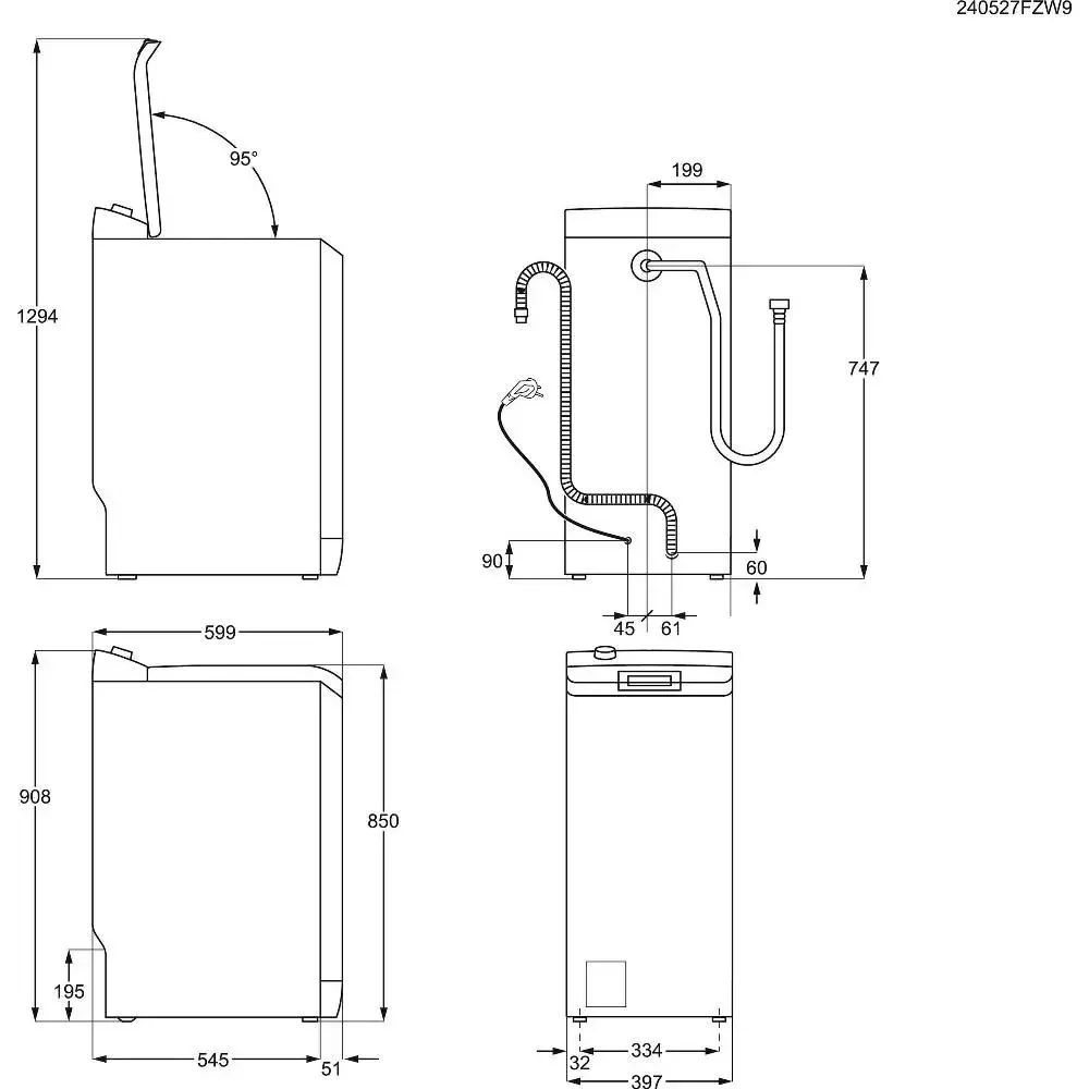 AEG LTR6363A bovenlader wasmachine - Image 8