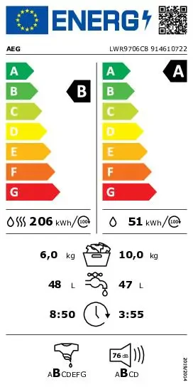 AEG LWR9706C8 Was/Droog combinatie met 100,= cashback via AEG - Image 10