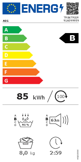 AEG TR86TRIER warmtepompdroger met binnenverlichting en 75,= cashback via AEG - Image 5