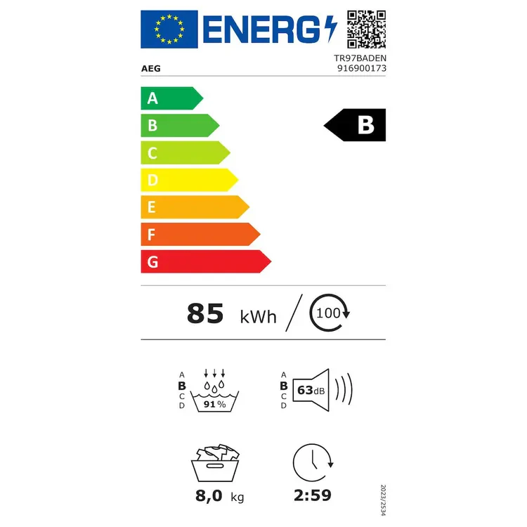 AEG TR97BADEN warmtepompdroger met 100,= cashback via AEG - Image 6