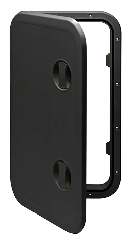 Allpa Kunststof Luik 606 x 357 mm zwart