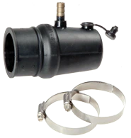 Allpa Radice Zwevend rubber binnenlager met waterinlaat, Ø25mm & koker Ø39mm