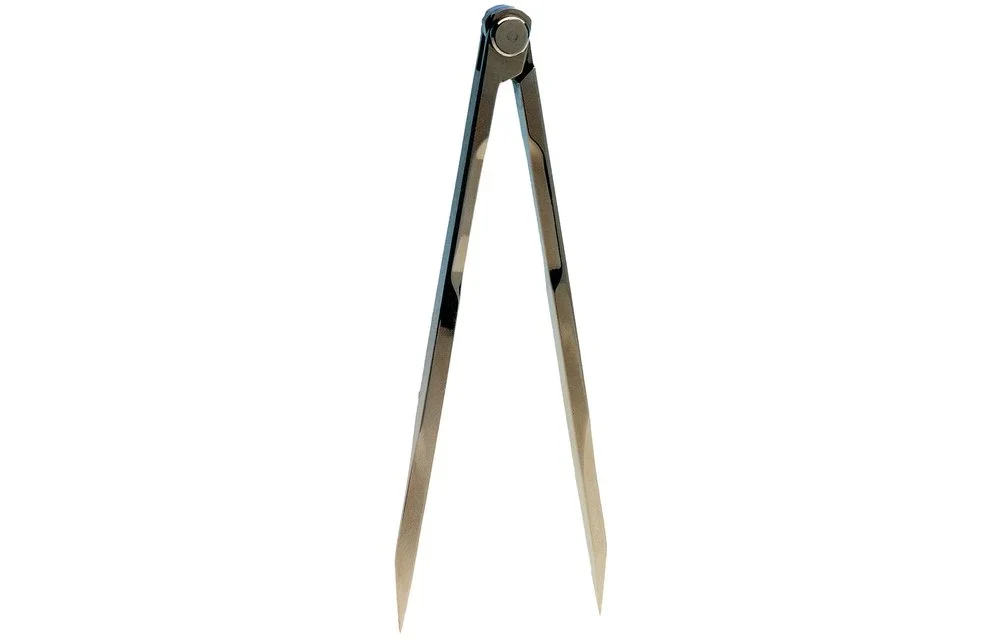 Allpa Rechte Kaartpasser met etui 180 mm messing - Image 2