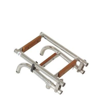 Allpa RVS Zwemtrap met 1+2 teak treden - Image 2