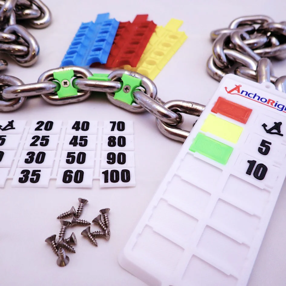 Anchoright Ankerketting Markeerset 12 mm ketting - 6 kleuren (30 markers)