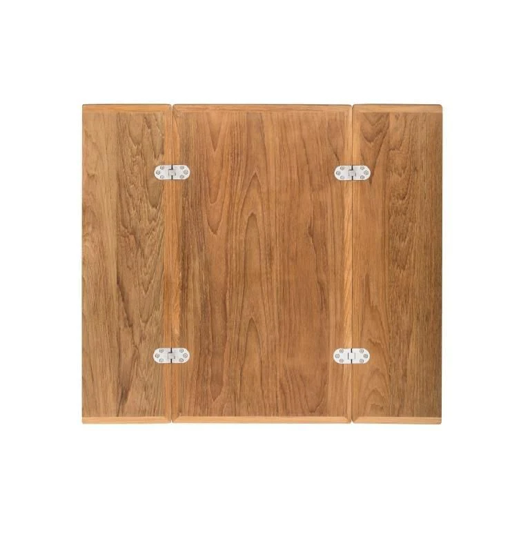 ARC Kuiptafel 64x70/35 cm met rand inklapbaar teak (ongeolied)