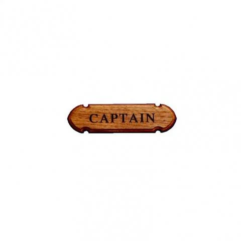 ARC Naamplaat "Captain" 10x2,5 cm