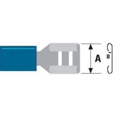 ASA Klemkabelschoen Vlak 8mm (5 stuks)