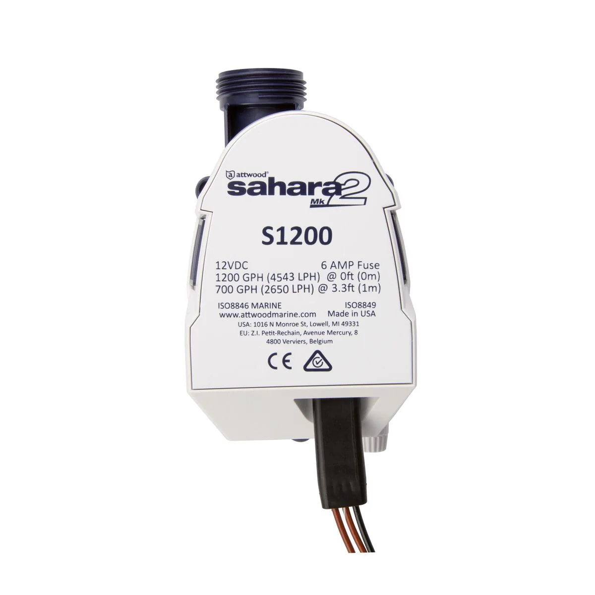 Attwood Sahara S1200 mk2 12V automatische bilgepomp - Image 6