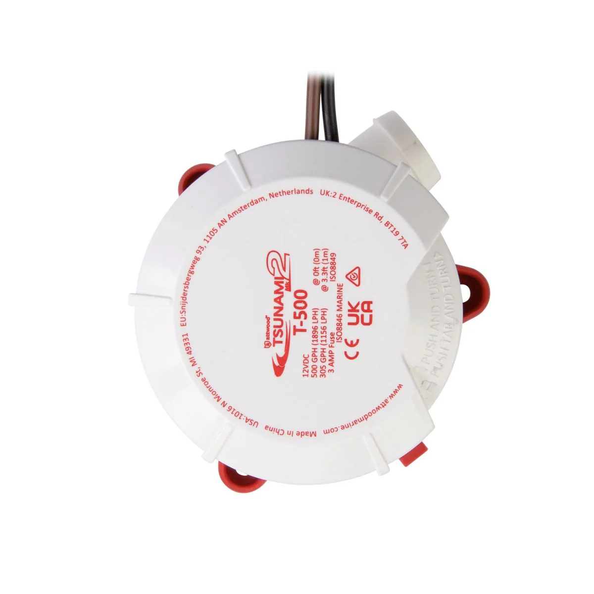Attwood Tsunami 500 mk2 12V bilgepomp - Image 3