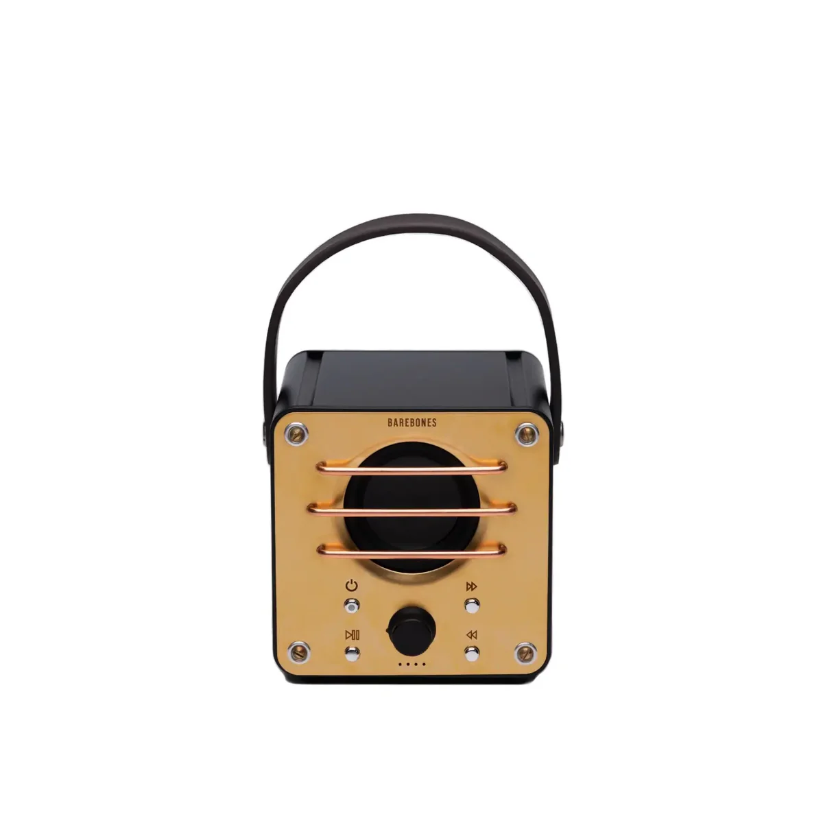 Barebones Block Tower Speaker - Zwart/Messing