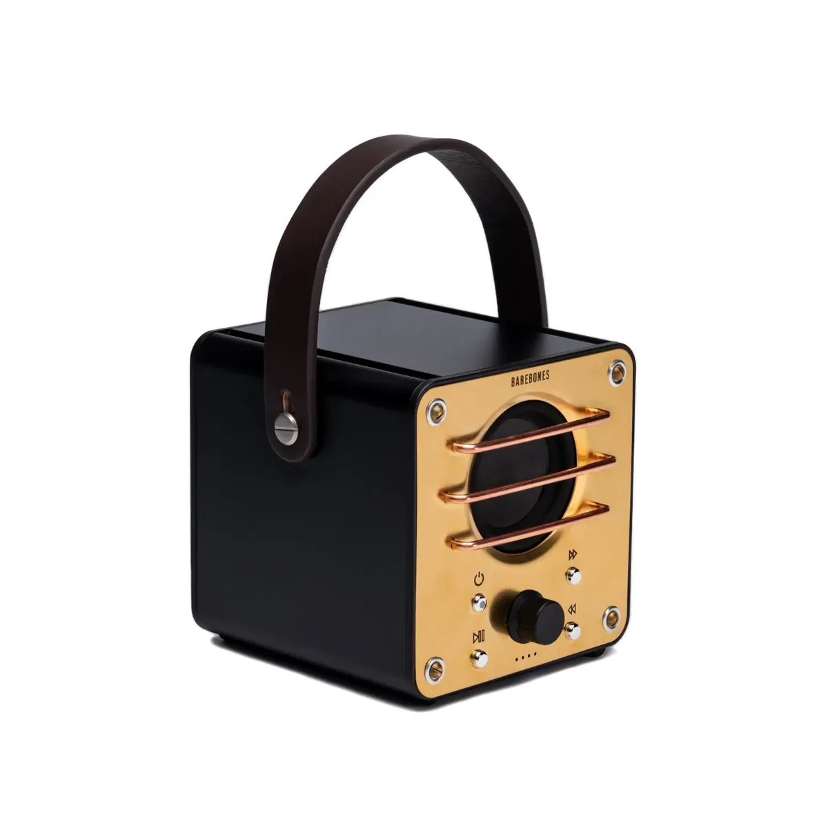 Barebones Block Tower Speaker - Zwart/Messing - Image 3