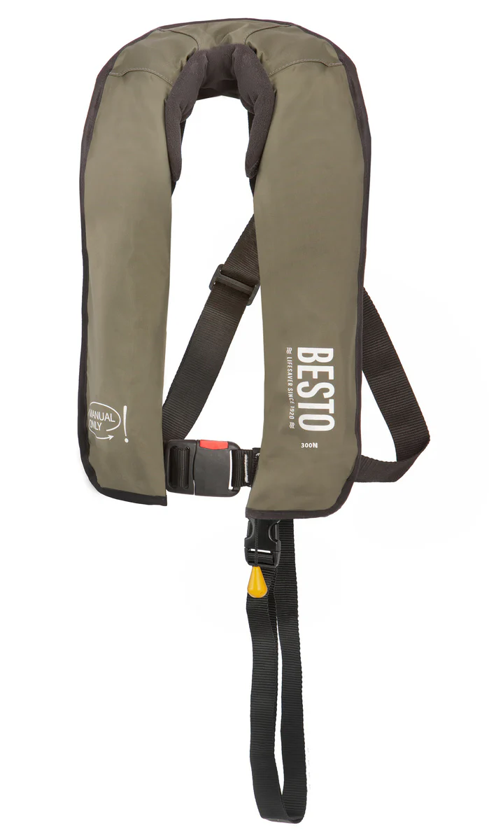 Besto Fisherman 165N handbediend reddingsvest zonder harnas groen - Image 2
