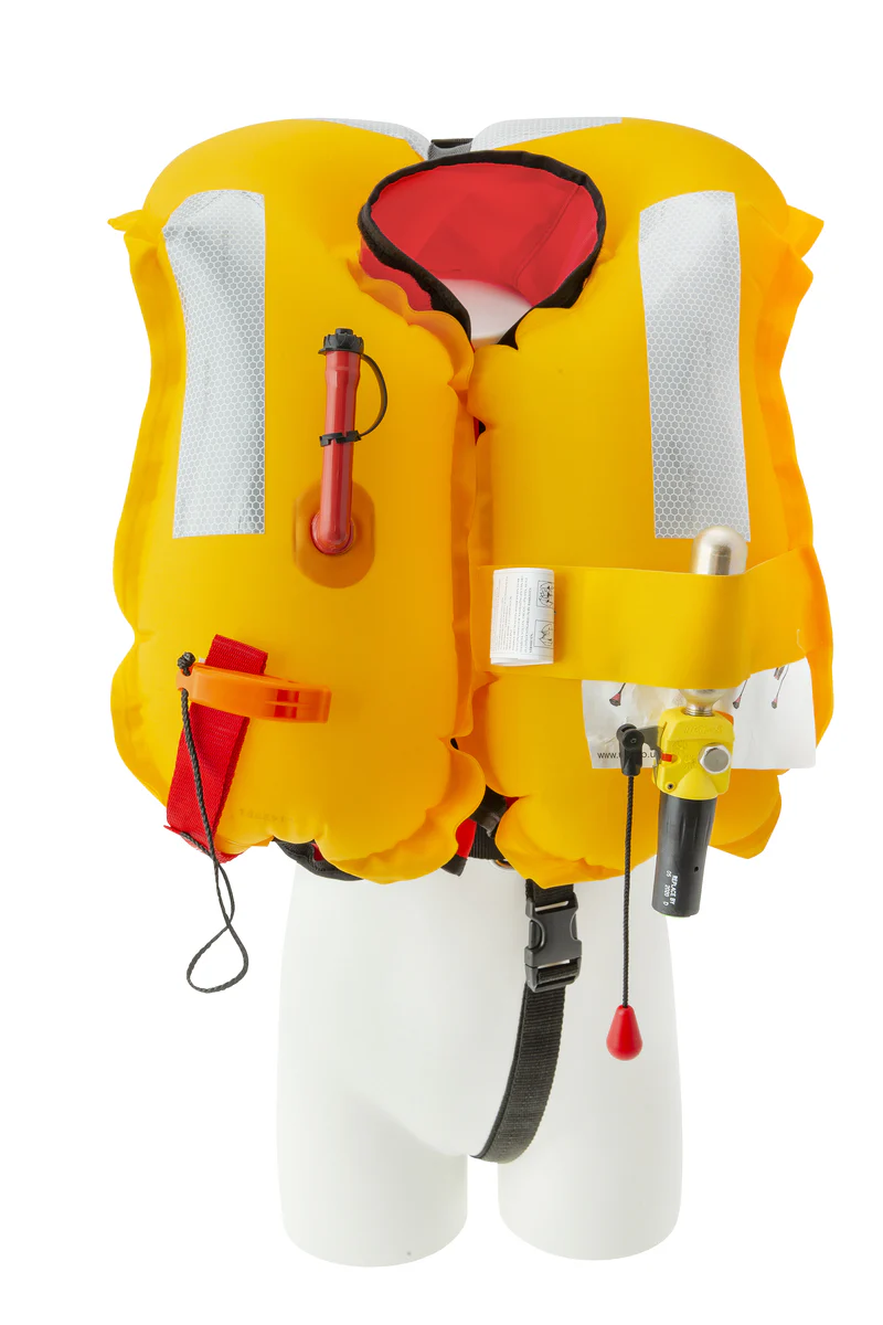 Besto Junior Inflatable 100N automatisch kinder reddingsvest rood (15-40 kg) - Image 2