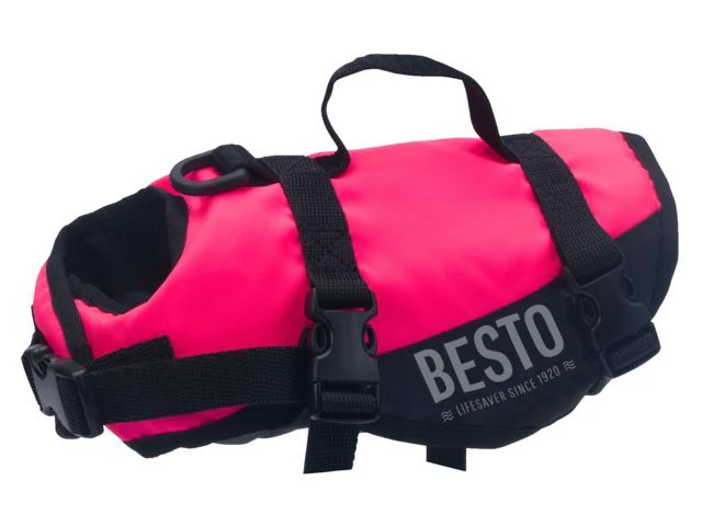 Besto Kattenvest Deluxe met grijplijn roze/zwart - Image 2