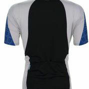 Bioracer GRAPHIC fietsshirt korte mouwen zwart met blauw heren,2 rugzakjes, rits, - Image 5