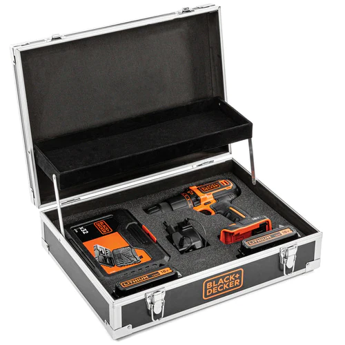 Black&Decker BDCHD18B2FC-QW 18 Volt Schroef-/klopboormachine met 32 Acc. en Flightcase