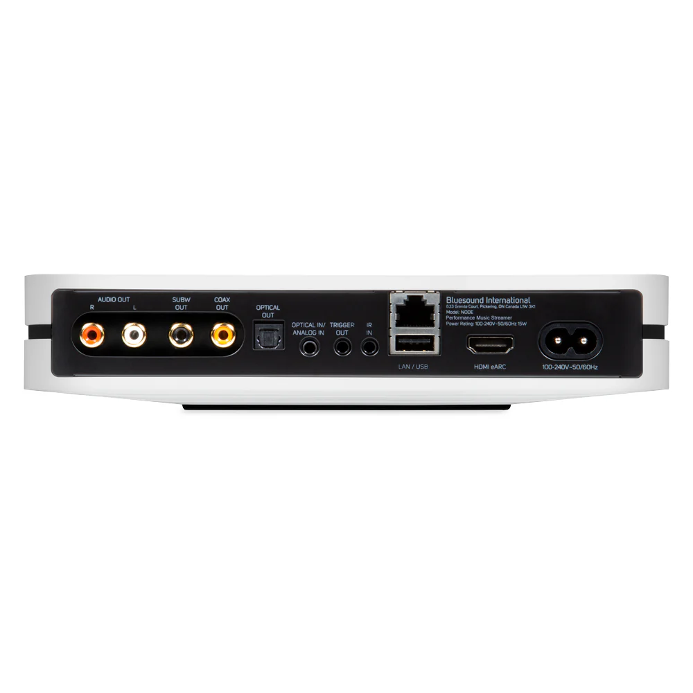 Bluesound NODE N132 WHITE muziekstreamer met DAC en voorversterker - Image 2