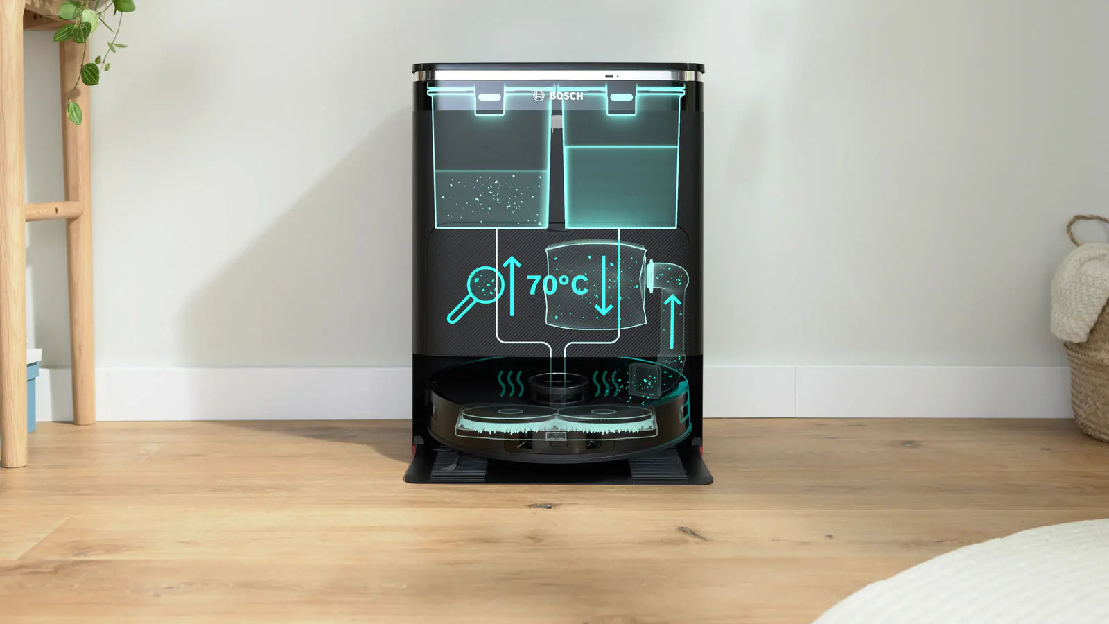 Bosch BCRDW3BX Robot Stofzuiger, kan ook Dweilen met Camera detectie - Image 4