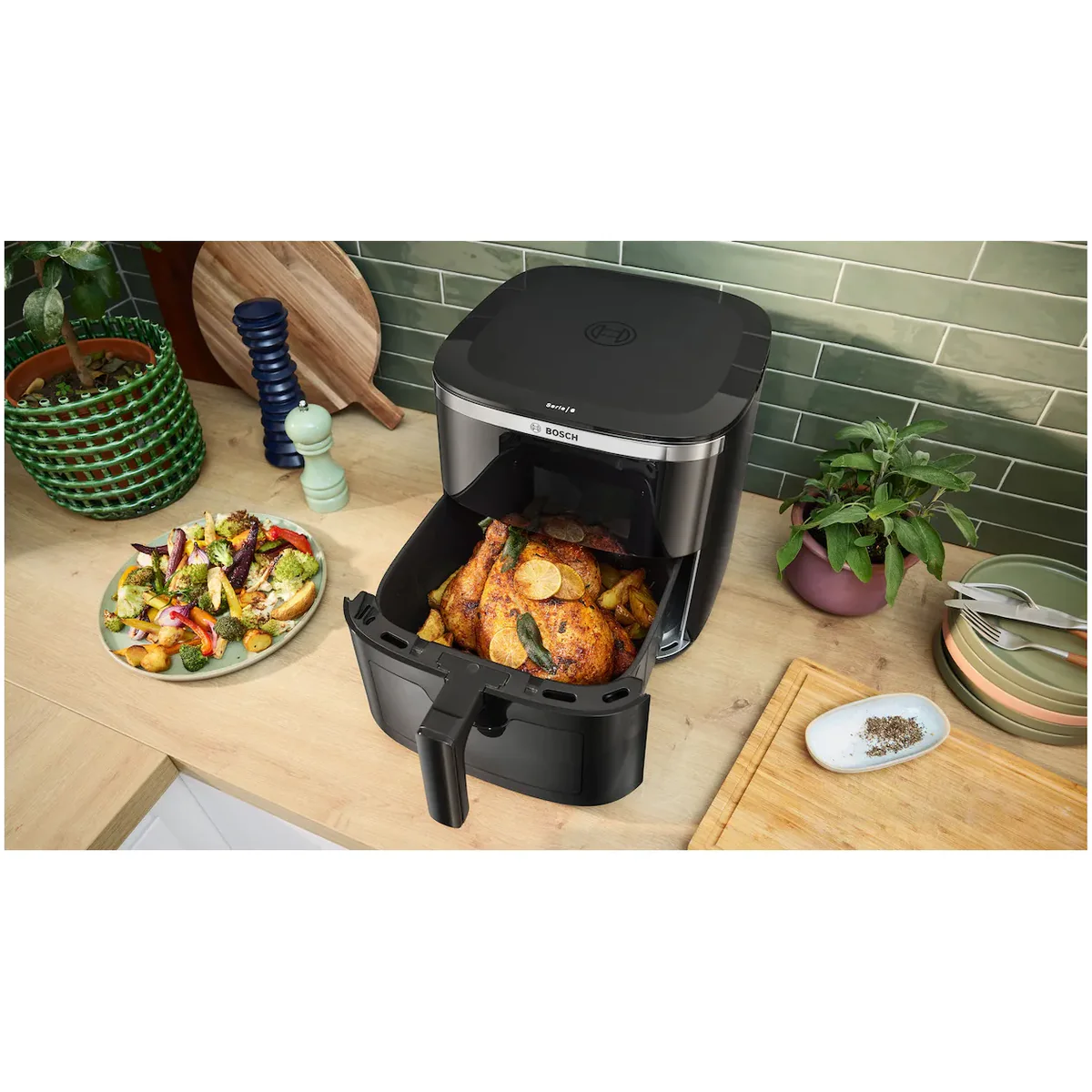 Bosch MAFS2671B Grote Airfryer met verlicht Venster - Image 11