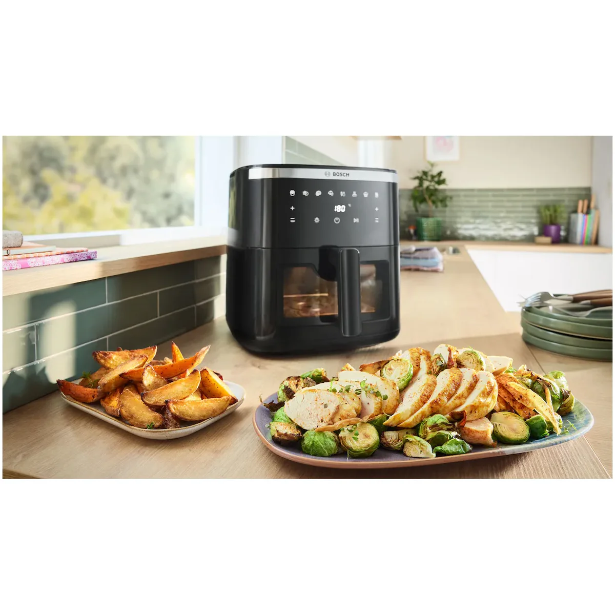 Bosch MAFS2671B Grote Airfryer met verlicht Venster - Image 6