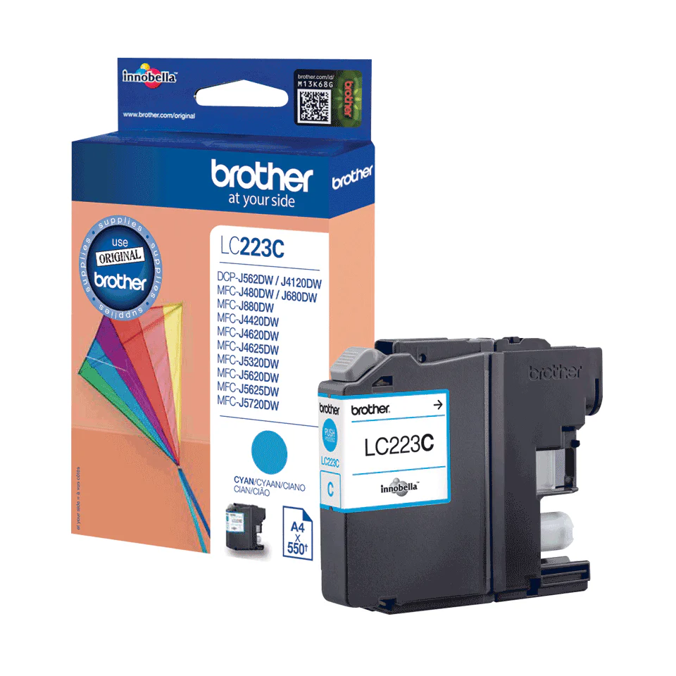 Brother LC-223C Cartridge geschikt tot max. 550 pagina´s - Image 2