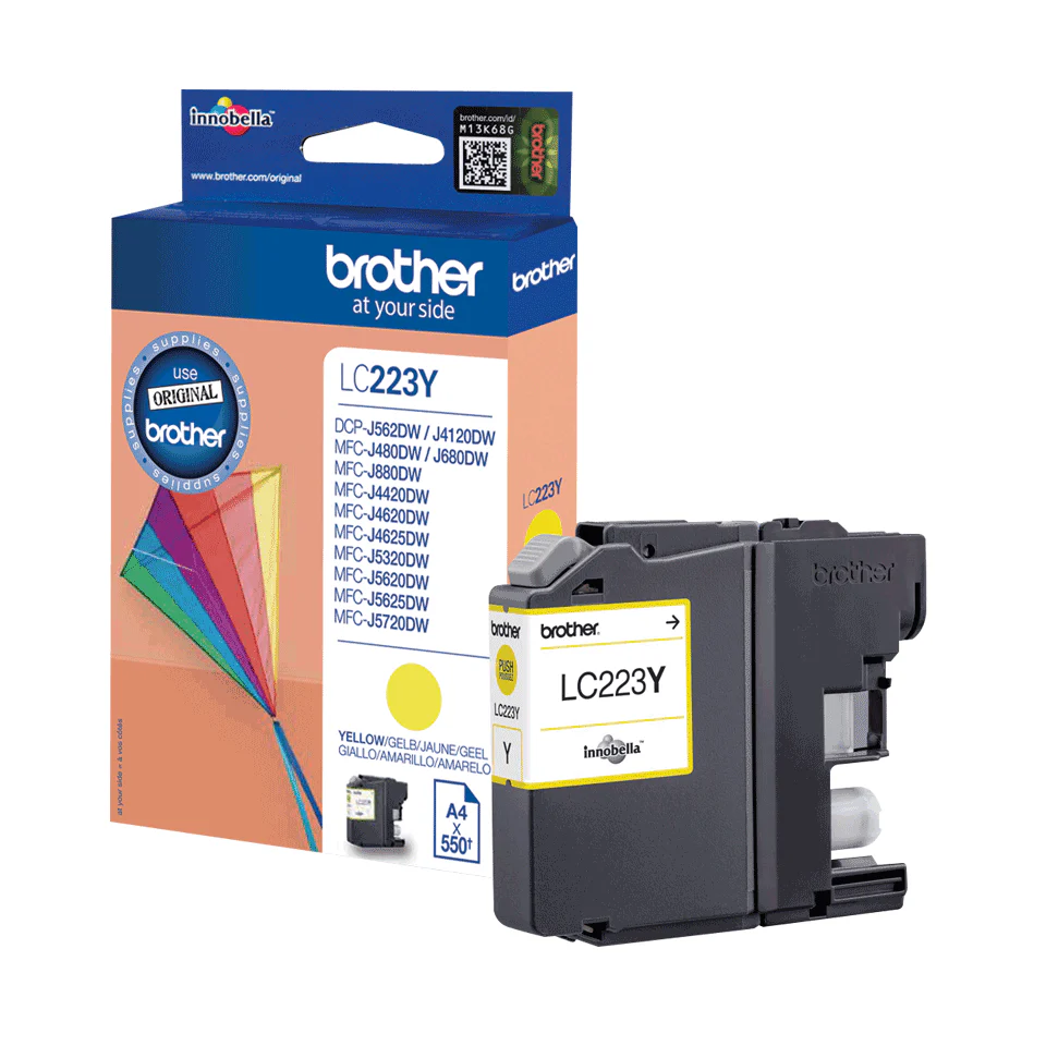 Brother LC-223Y Cartridge geschikt tot max 550 pagina´s - Image 2