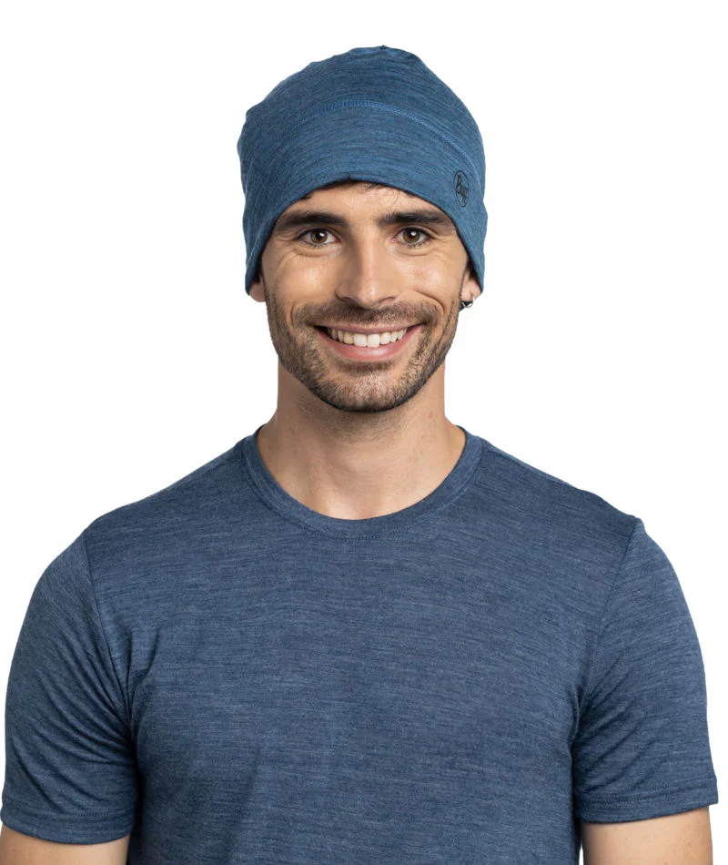 Buff Lightweight Merino Wol Muts Multistripes Tempest - blauw - Image 3