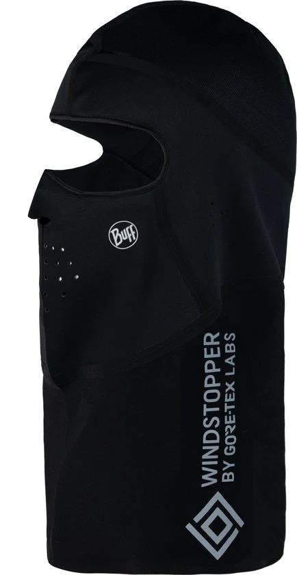 Buff Windproof Balaclava Solid Black bivakmuts - Image 4