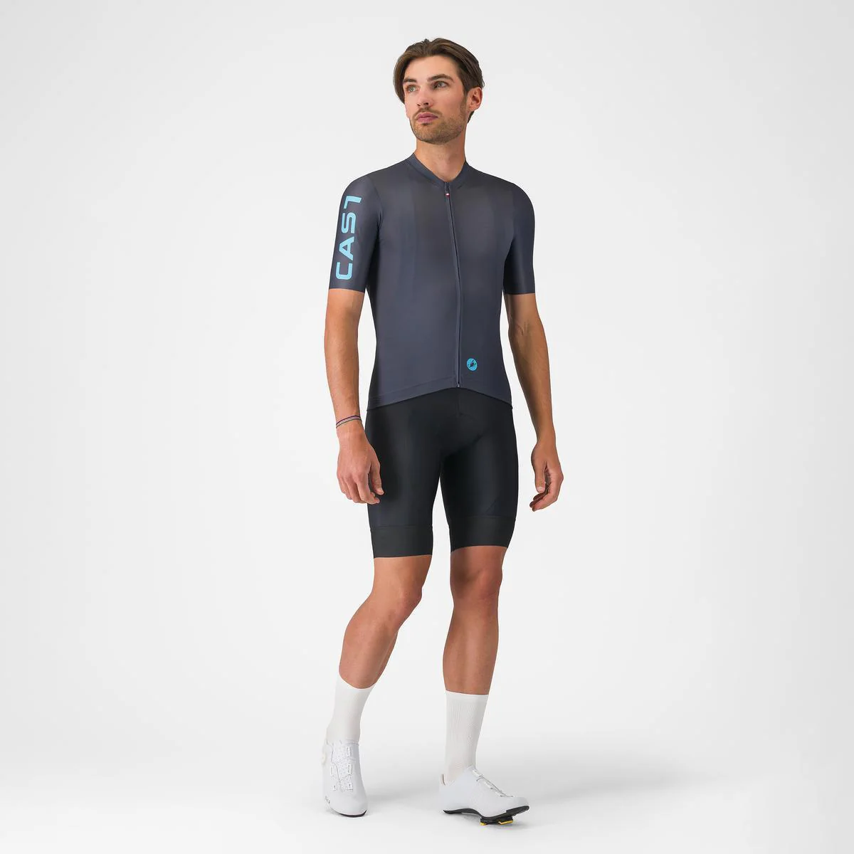 Castelli Entrata Apex Fietsshirt Korte Mouwen Heren - Blauw