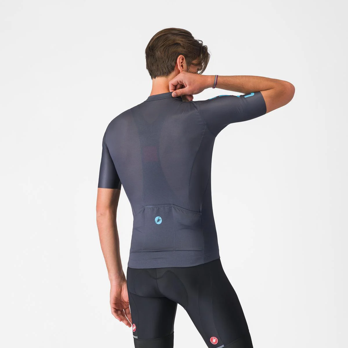 Castelli Entrata Apex Fietsshirt Korte Mouwen Heren - Blauw - Image 3