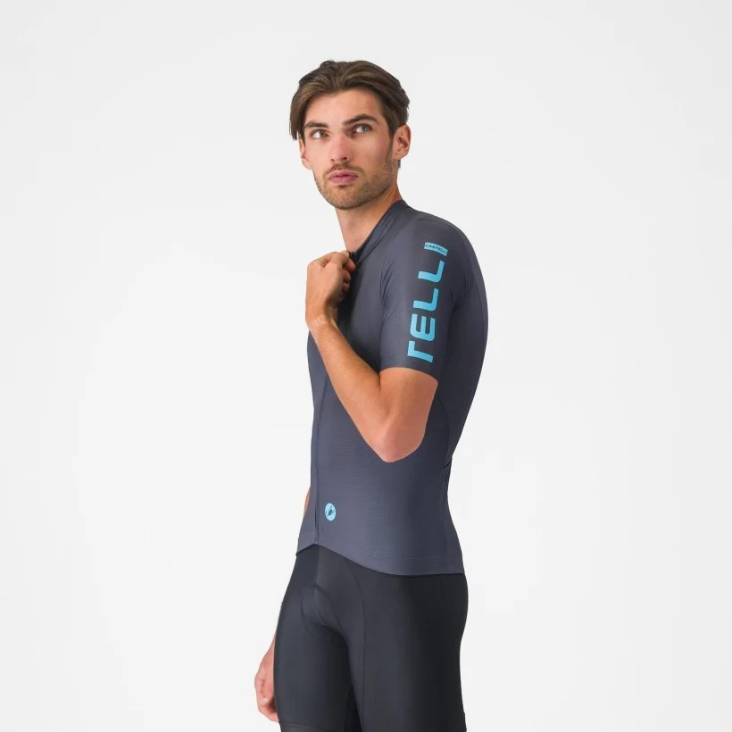 Castelli Entrata Apex Fietsshirt Korte Mouwen Heren - Blauw - Image 4