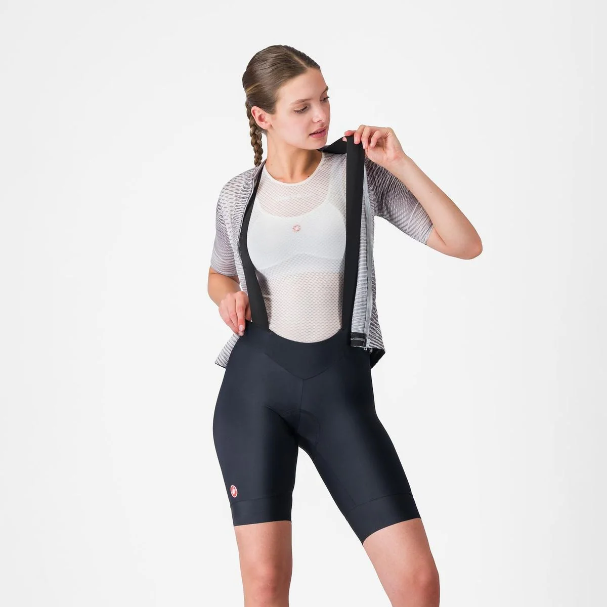 Castelli Prima 2 DT Fietsbroek Kort Dames - Zwart