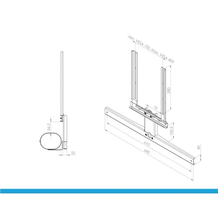 Cavus CFSARCB Beugel geschikt voor TV Beugel om de Sonos ARC op te hangen - Image 6