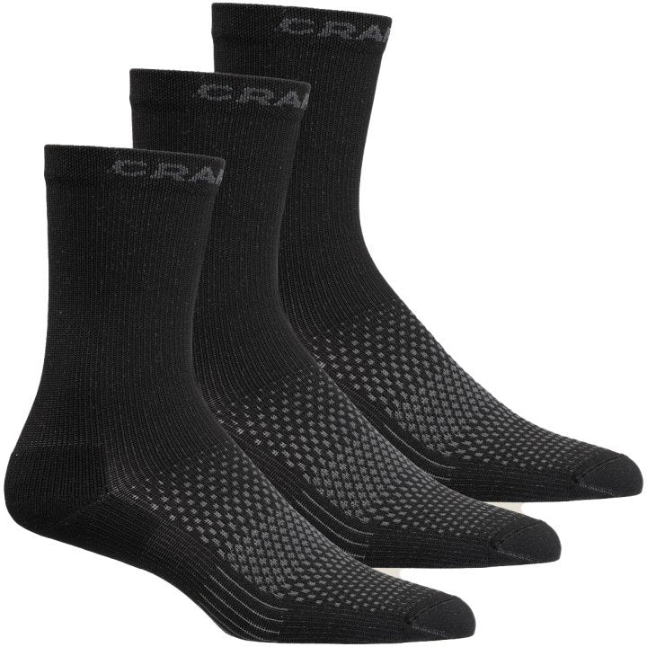 Craft Active High 3-Pack Fietssokken - Zwart