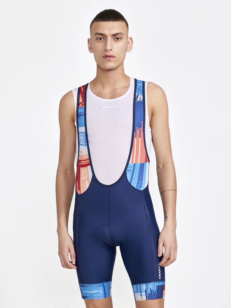 Craft ADV Endurance Bibshort fietsbroek kort blauw met rood heren - Image 2