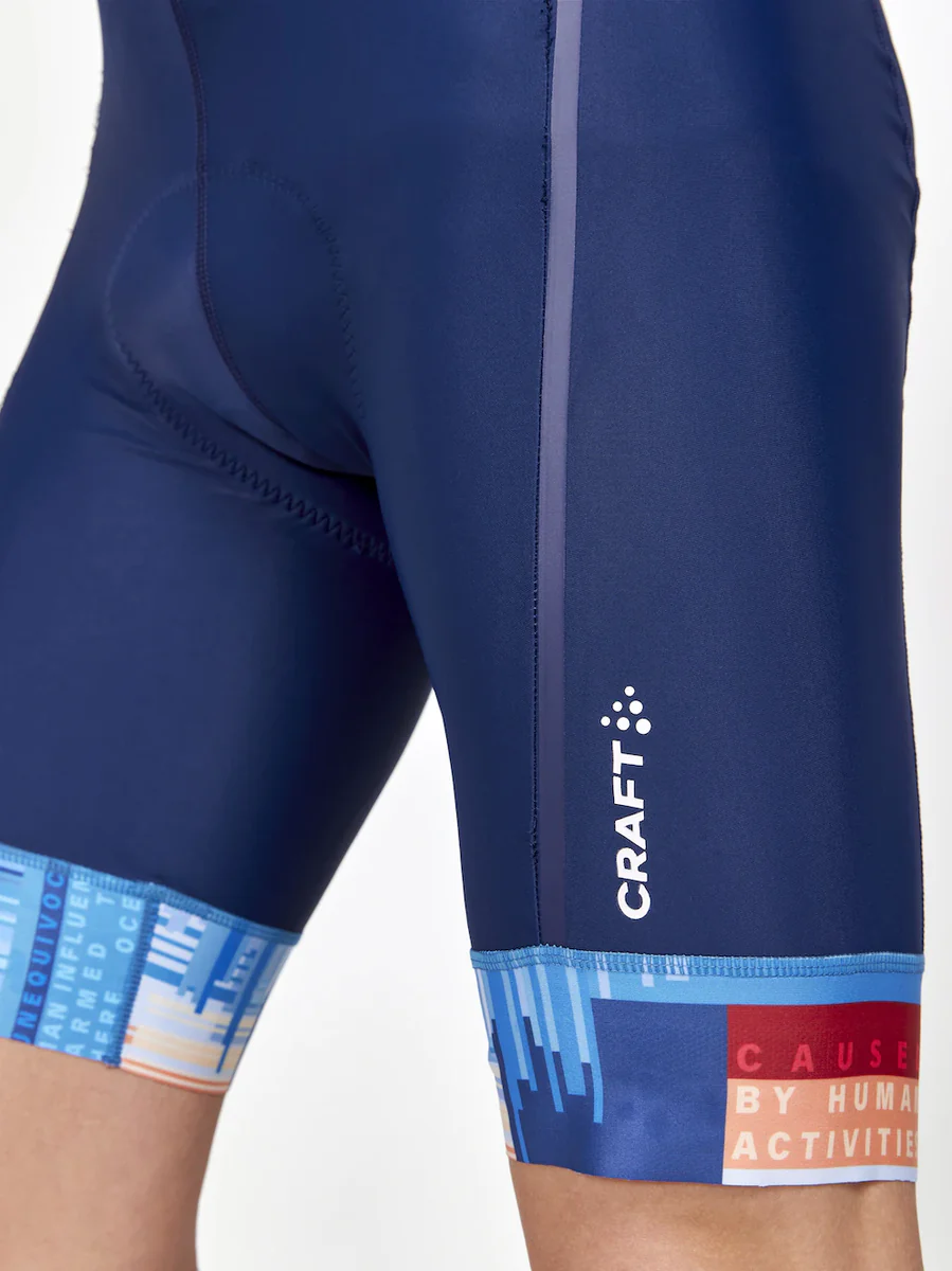 Craft ADV Endurance Bibshort fietsbroek kort blauw met rood heren - Image 4