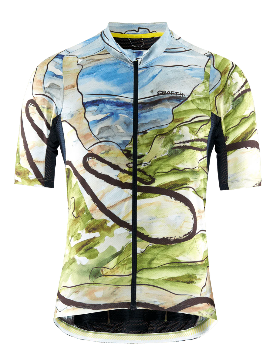 Craft ADV Endurance Graphic fietsshirt korte mouwen blauw/groen heren