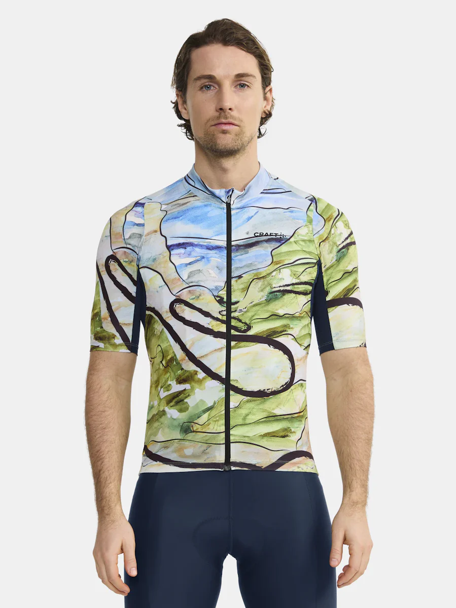 Craft ADV Endurance Graphic fietsshirt korte mouwen blauw/groen heren - Image 2