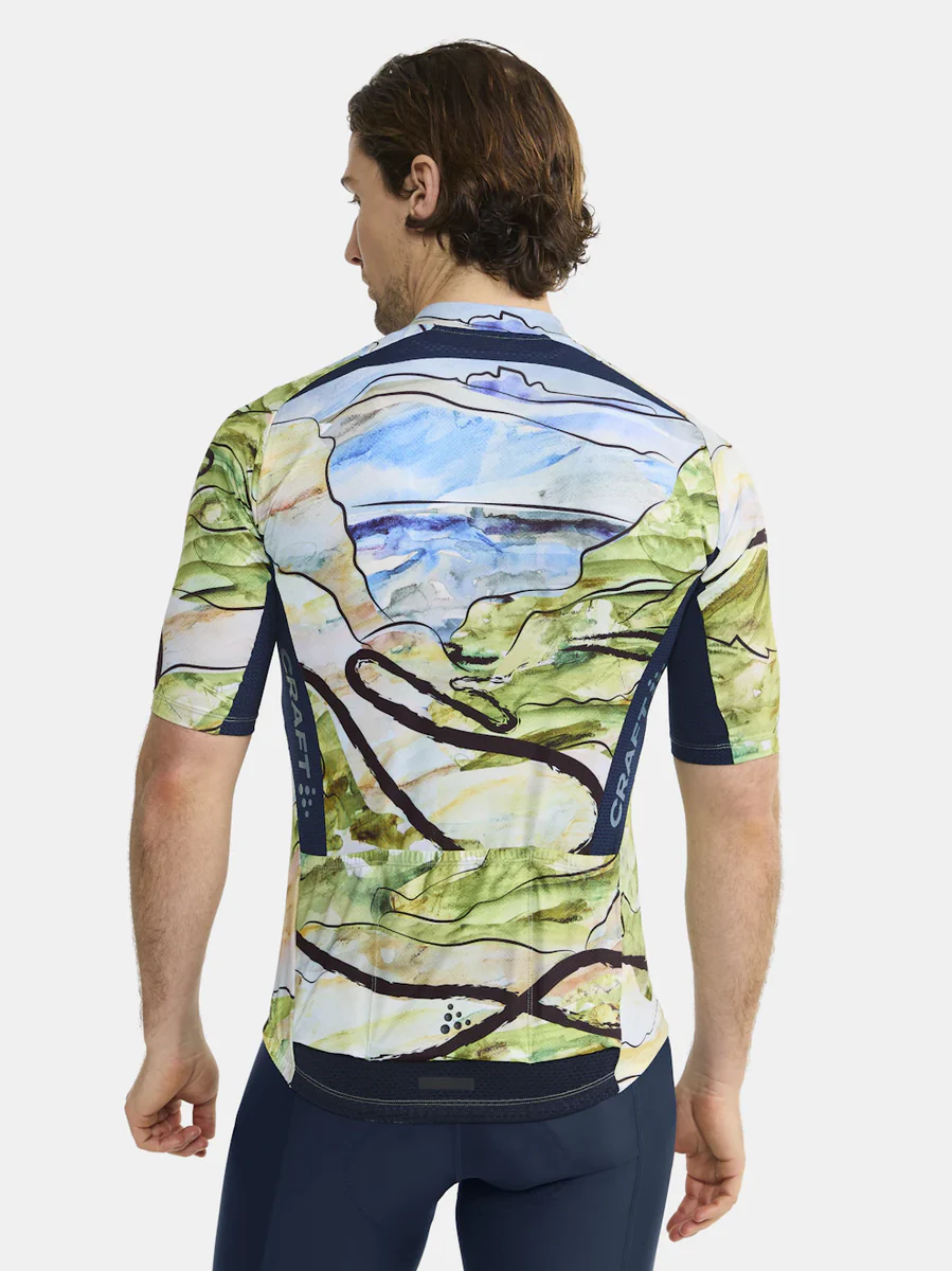 Craft ADV Endurance Graphic fietsshirt korte mouwen blauw/groen heren - Image 3
