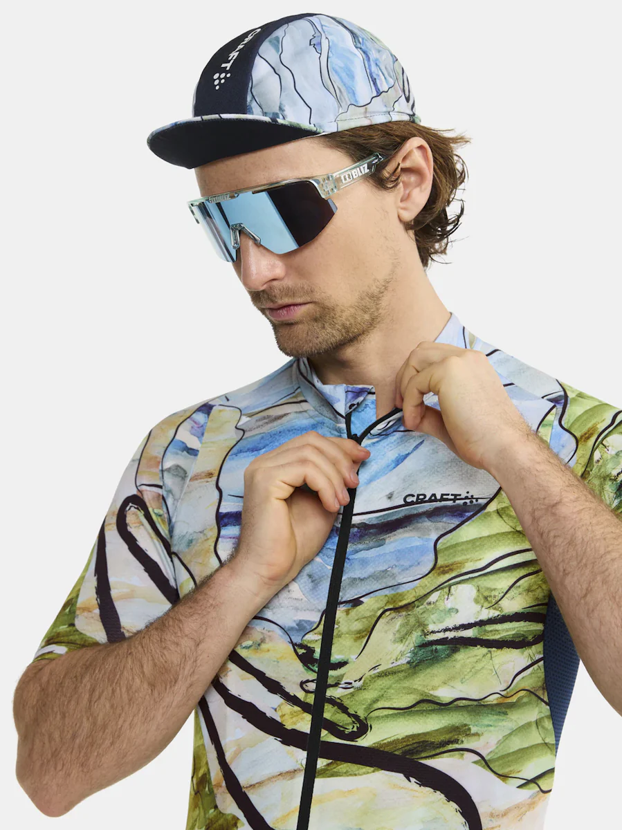 Craft ADV Endurance Graphic fietsshirt korte mouwen blauw/groen heren - Image 5