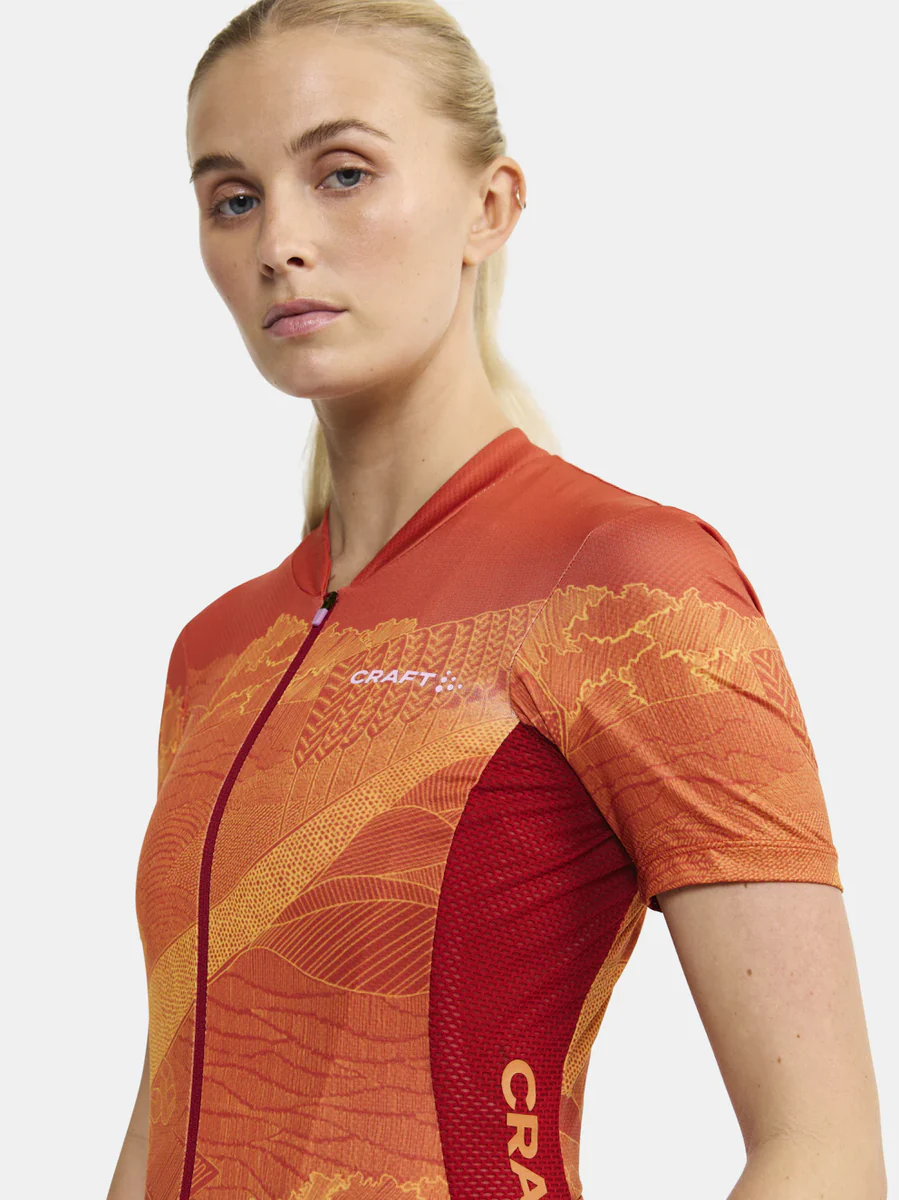 Craft ADV Endurance Graphic fietsshirt korte mouwen oranje/rood dames - Image 6