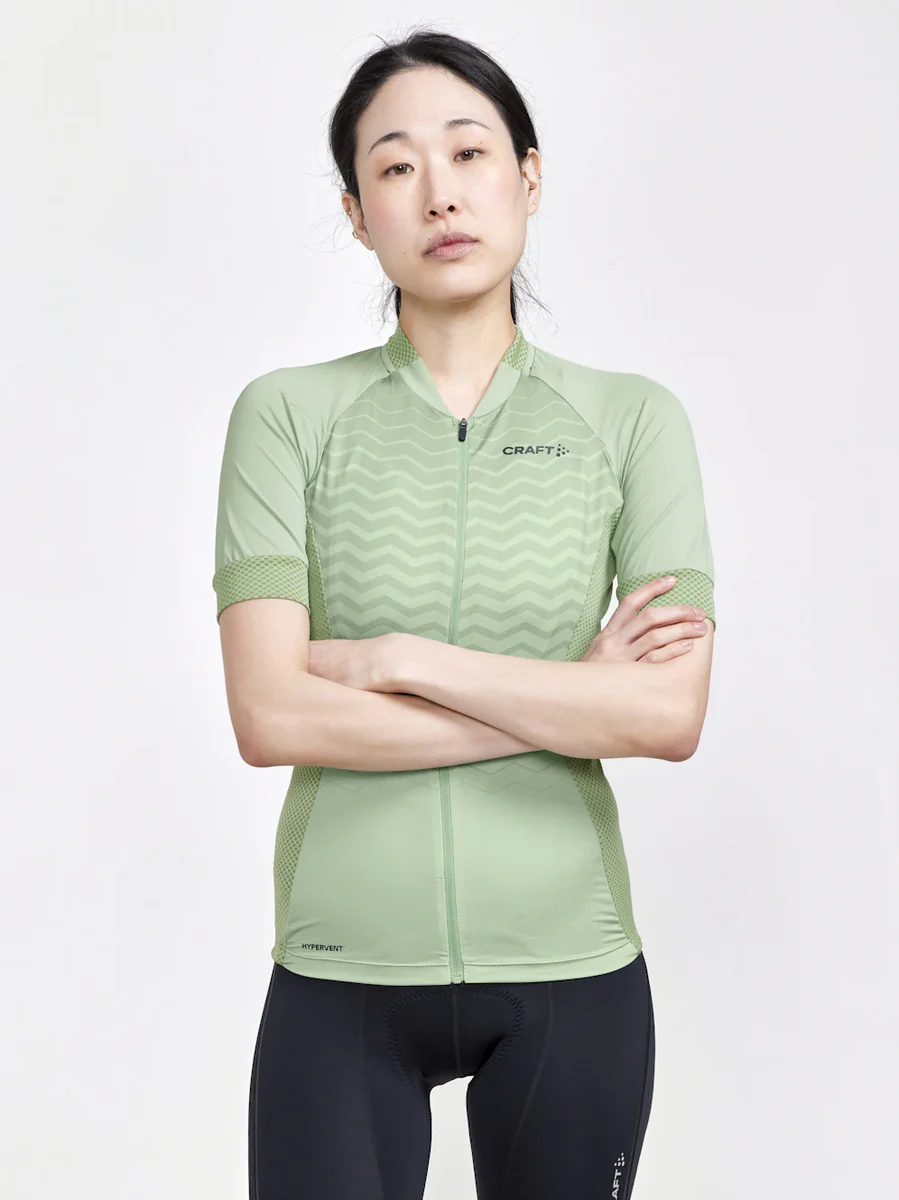 Craft ADV Endurance Jersey fietsshirt korte mouwen groen dames - Image 2