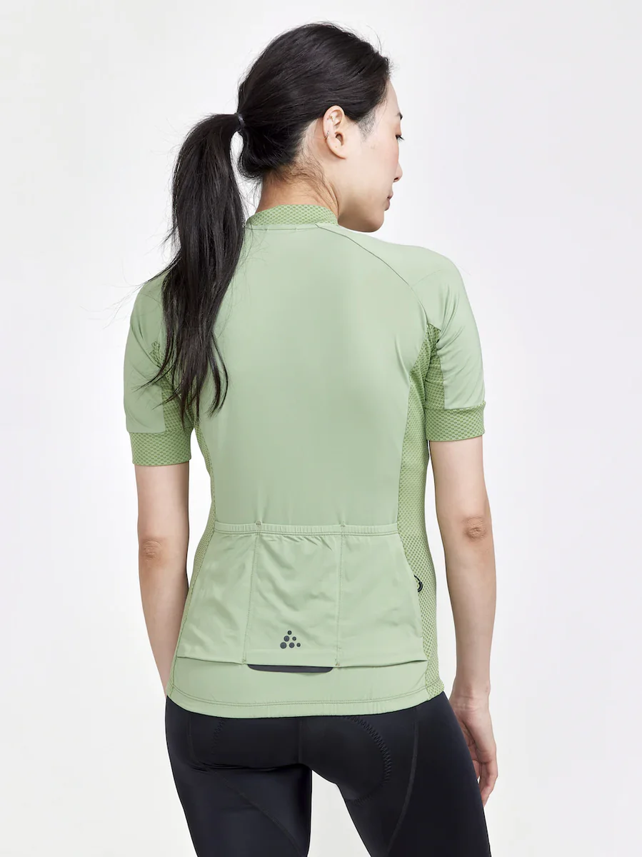 Craft ADV Endurance Jersey fietsshirt korte mouwen groen dames - Image 3