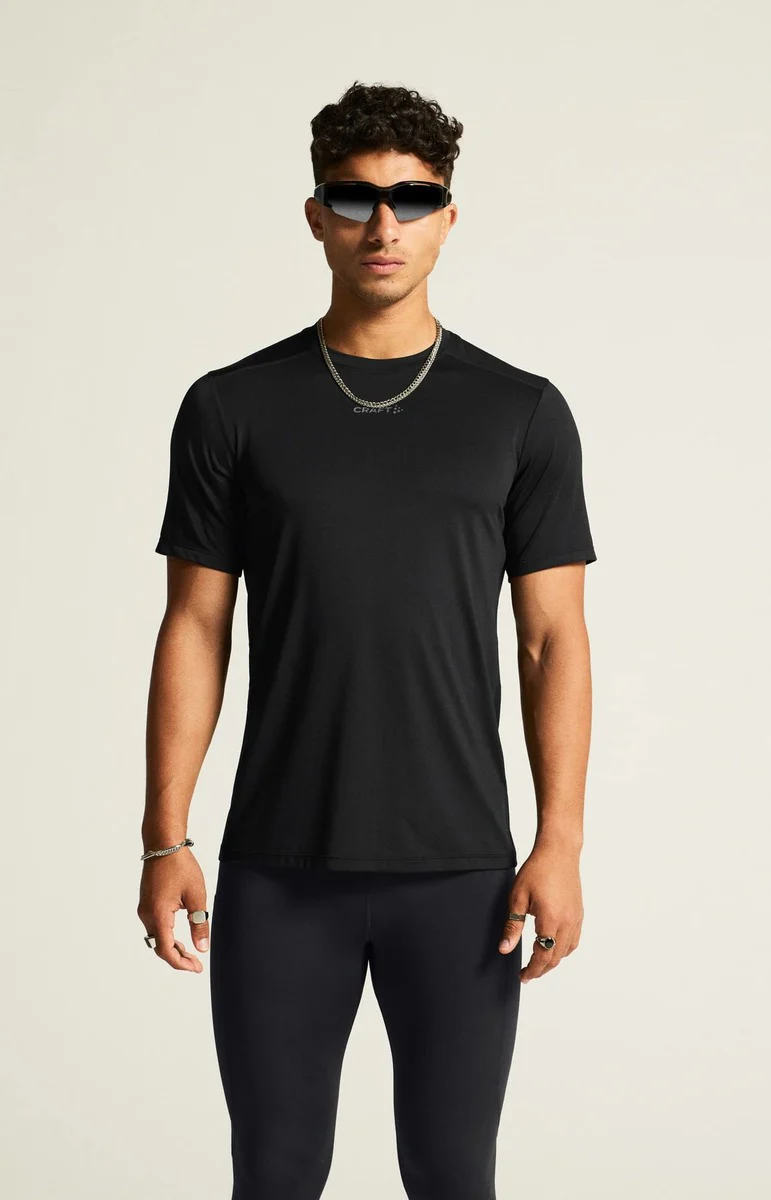 Craft ADV Essence SS Tee II hardloop- trainingsshirt korte mouwen zwart heren