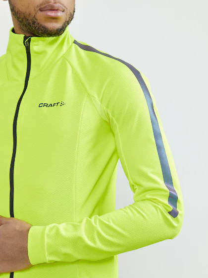 Craft ADV Softshell Jacket fietsjack geel heren - Image 4