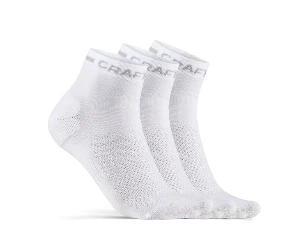 Craft Core Dry Mid fietssokken wit 3-pack