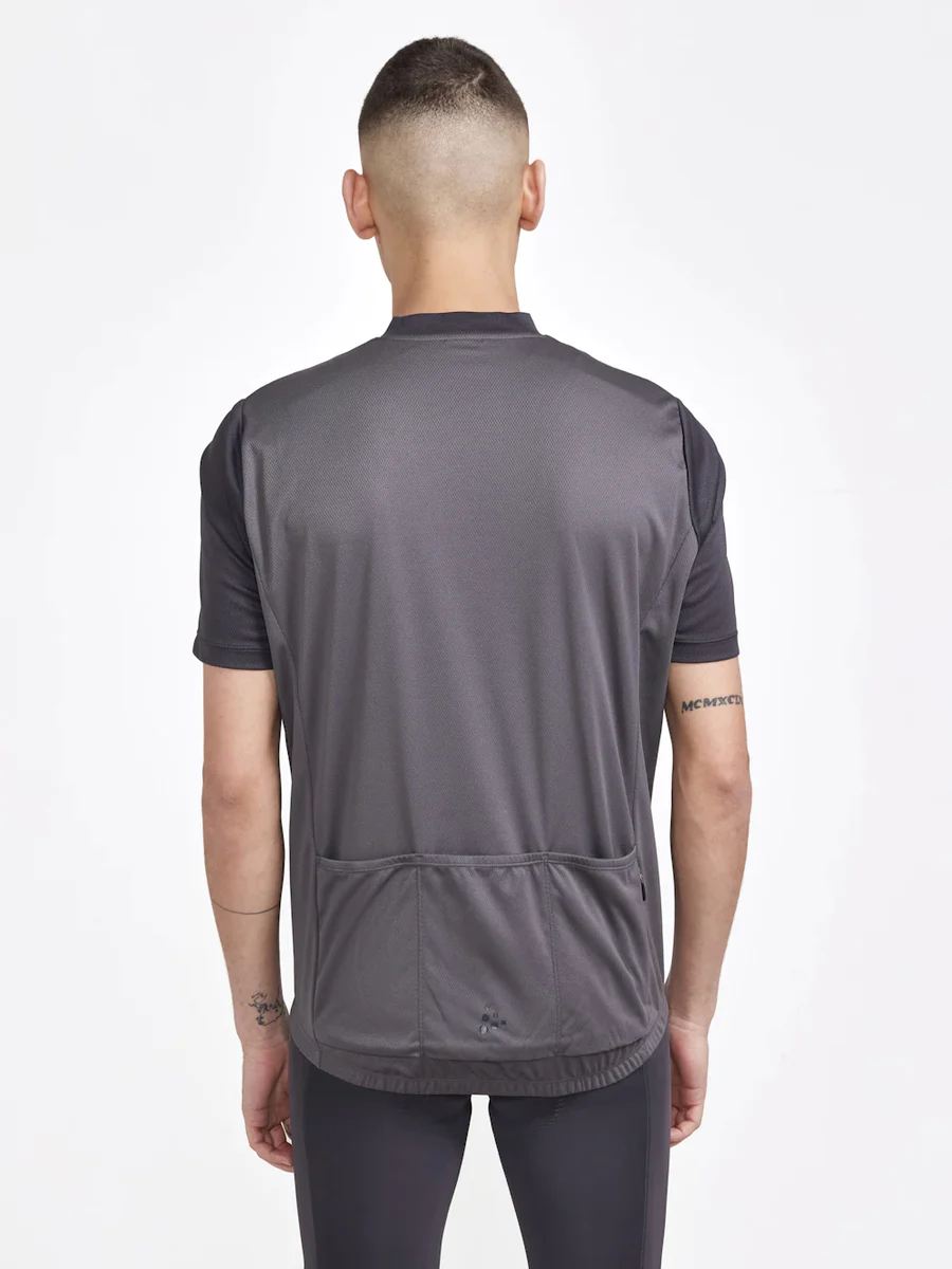 Craft Core Endur Logo Jersey fietsshirt korte mouwen grijs heren - Image 3