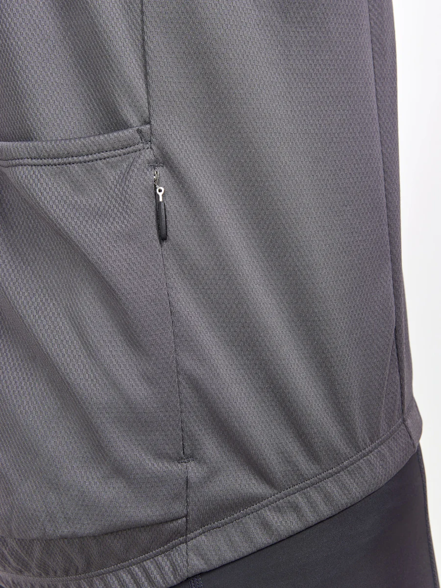 Craft Core Endur Logo Jersey fietsshirt korte mouwen grijs heren - Image 4